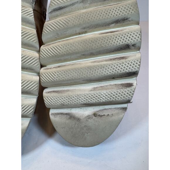 Size 11 Bed Stu Lydyi Leather Ankle Boots Zipper Platform Light Tan Brown - Picture 8 of 13